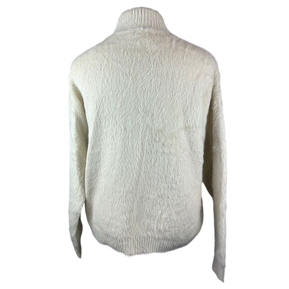 NWT Mersea Chalet Mock Neck Sweater Pockets Fuzzy Soft Women's L/XL Mer Sea - Picture 10 of 13